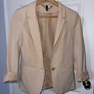 H&M Suit Blazer Light Brown Women Size 4